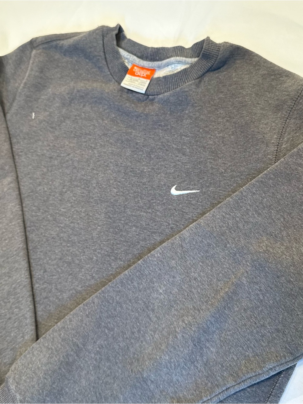 Vintage Nike Athletic Dept. Sweatshirt Men L Gray Crew Pullover Sweater Y2K